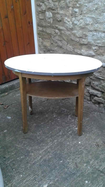 Photo of free Formica topped wood small table (OX25 Upper Heyford) #1