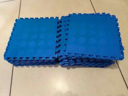 Photo of free Garage floor tiles in blue (Kenpshott RG22) #1