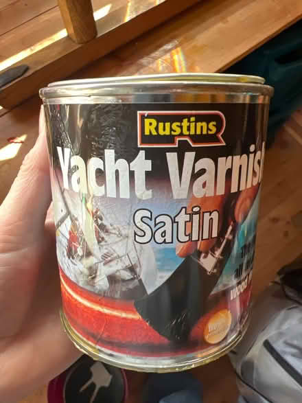 Photo of free 1/2 of 500ml tin yacht varnish (Teddington TW11) #1