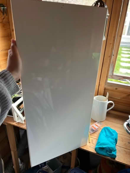 Photo of free IKEA small white metal noticeboard (Teddington TW11) #1
