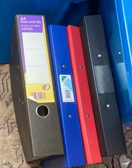 Photo of free 4 folders/ ring binders (Horsell GU21) #1