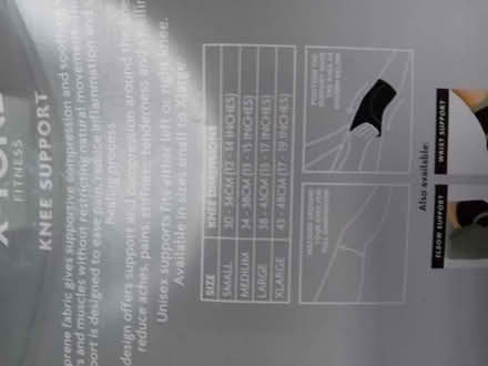 Photo of free Small knee support and Pernaton gel (Hayes BR2) #2