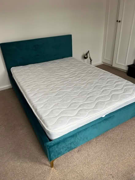 Photo of free Double bed frame and mattress (SW8) #1