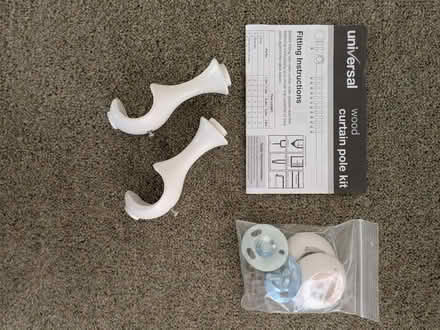 Photo of free 1.8m White Wooden Curtain Pole (Stonesfield OX29) #2