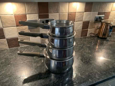 Photo of free Stainless Steel saucepan set (East blatchington) #1
