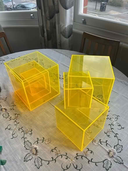 Photo of free Fluorescent perspex display cubes (Tulse Hill SE27) #3