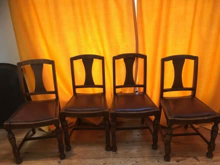 Photo of free 4 vintage dining chairs (Shoscombe Vale) #1