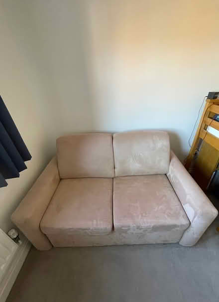 Photo of free Faux suede sofa bed - double (HP10 9FA) #1