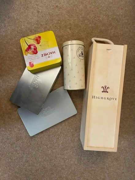 Photo of free Assorted tins and a box (Emerson’s green, BS16) #1