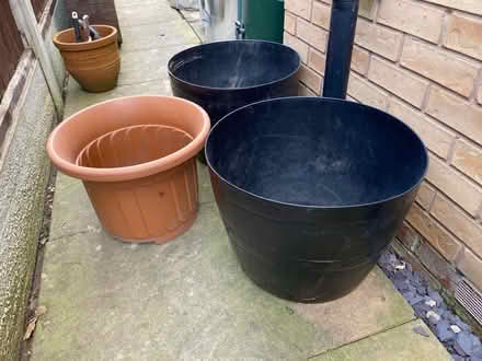 Photo of free 3 Large Garden Plant Pots (B77) #1