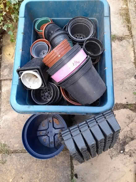 Photo of free Plastic flower pots (Heartlands Project TR15) #1