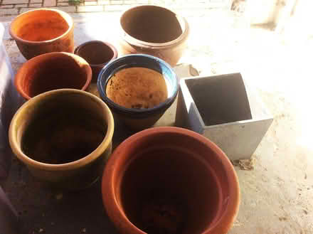 Photo of free 8 x Differing Size Garden Plant Pots (Peacehaven BN10) #1