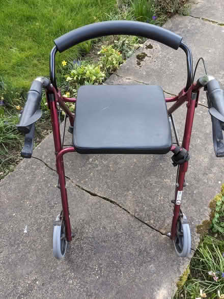 Photo of free 4 Wheeled Walker with Brakes and Seat (IP3) #2