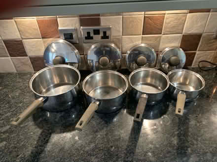Photo of free Stainless Steel saucepan set (East blatchington) #2
