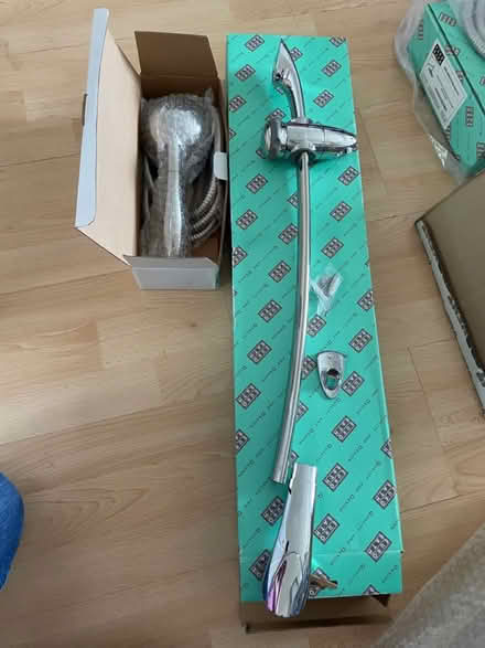 Photo of free Chrome shower rail and shower heads (Central maidstone) #1