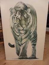 Photo of free Athena block print Tiger Painting (Battle TN33) #1