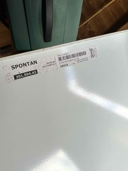 Photo of free IKEA small white metal noticeboard (Teddington TW11) #2