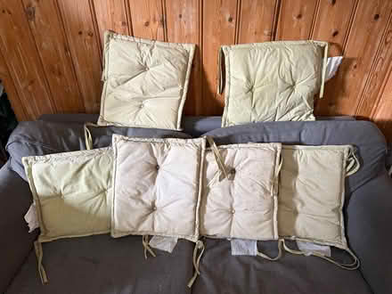 Photo of free Outside chair seat cushions (Roman Verulamium AL3) #1