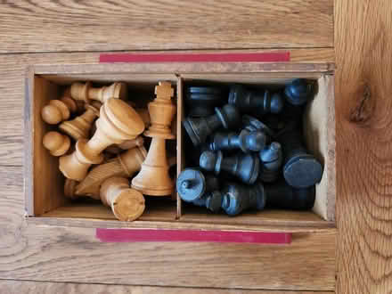 Photo of free Wooden chess pieces & folding board (CT19) #2
