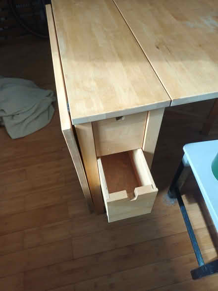 Photo of free Solid wood IKEA kitchen table with drawers (Catford South SE12) #2