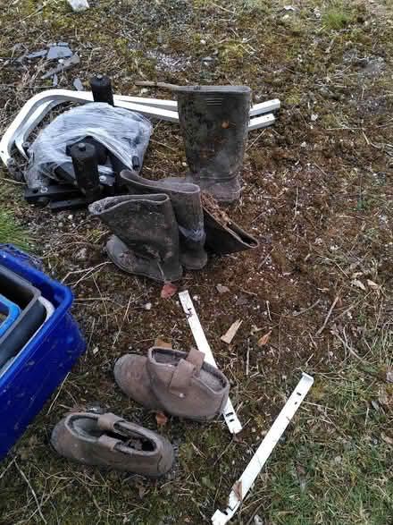 Photo of free Two pairs wellies and some walking boots (Warton LA5) #1
