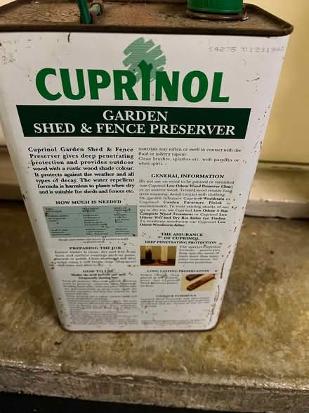 Photo of free Cuprinol fence/shed preserver (Spring Park CR0) #3