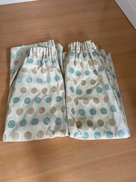 Photo of free Pair of lined curtains 64”d x 68”w (Stretham CB6) #1