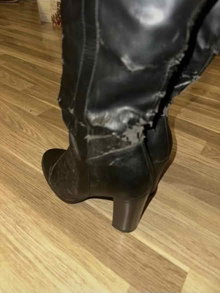 Photo of free Black heeled boots- Size 5 (TW13) #4