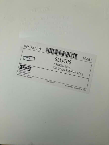 Photo of free 2 x IKEA Sluggis Boxes. (Sutton Pools OX14) #1