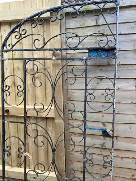 Photo of free Pair wrought iron gates and hangers (CV32 Lillington) #1