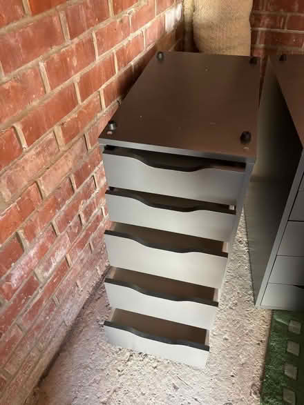 Photo of free THREE Ikea grey ALEX 5-drawer units (Verwood BH31) #2