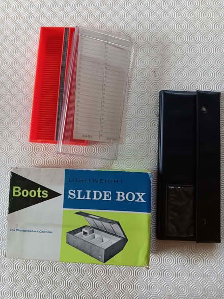 Photo of free 2 Slide storage boxes and a wallet (Bagshot GU19) #1