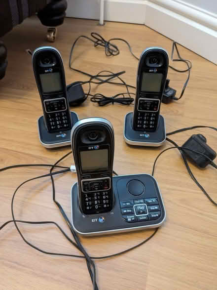 Photo of free BT landline answerphones - Base with 2 handsets (Rowney Green B48) #1