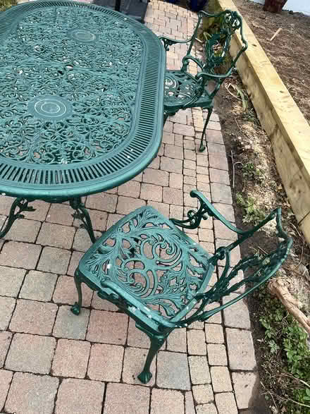Photo of free Garden table and 2 chairs (Rathfarnham) #2
