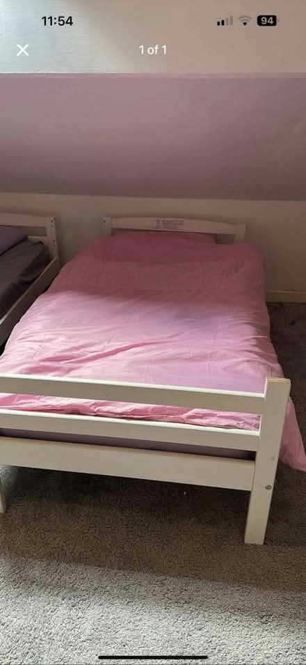 Photo of free White single bed (Stacksteads OL13) #1