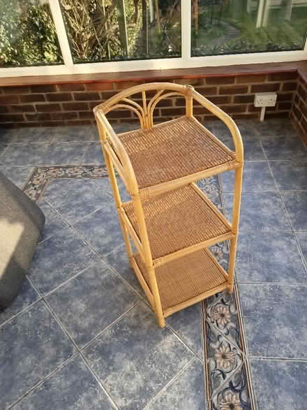 Photo of free Wicker shelf unit (Batford AL4) #1