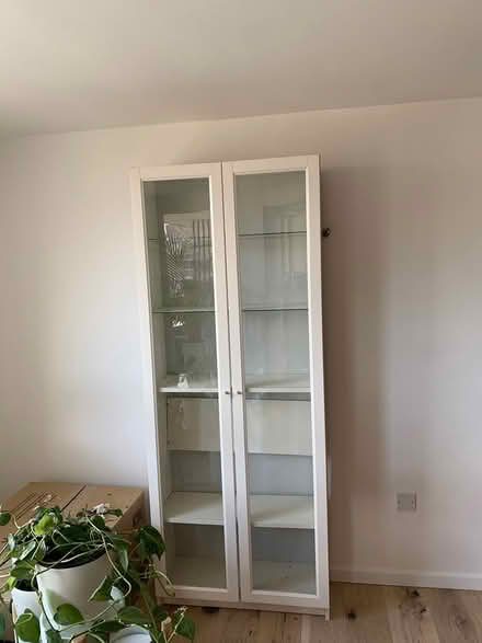 Photo of free Ikea bookcase with glass doors (E1W) #1