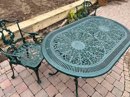 Photo of free Garden table and 2 chairs (Rathfarnham) #1