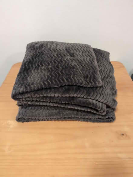 Photo of free Gray chevron fabric (Gramercy Park) #1