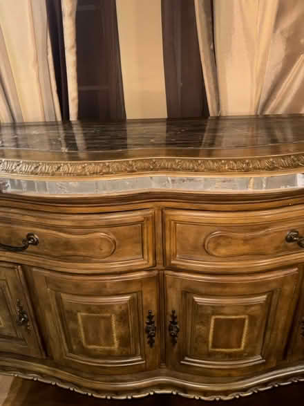 Photo of free Marble& Wooden Sideboard / Buffet (Ypsilanti Township) #2