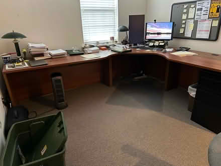 Photo of free l shaped office desk (Route 146 Clifton Park) #1