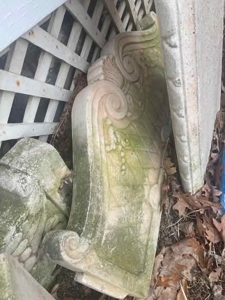 Photo of free Concrete Garden Bench (Main Street in Lititz) #1