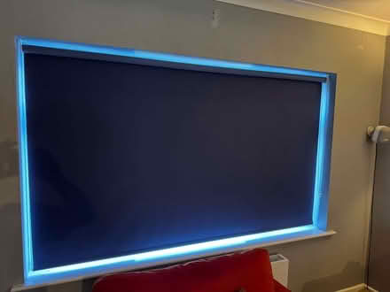 Photo of free Dark blue blackout roller window blinds 221cm width x 118cm (Lodge Moor S10) #1