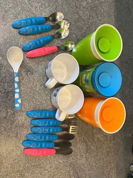 Photo of free Children’s cups and cutlery (Corbets Tey RM14) #1