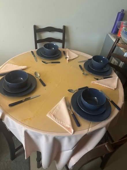 Photo of free Dining table solid wood and four chairs (West Drayton UB7) #2