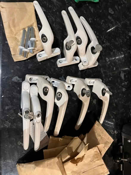 Photo of free Window Espag handles x 10 + spares (Anerley SE19) #1