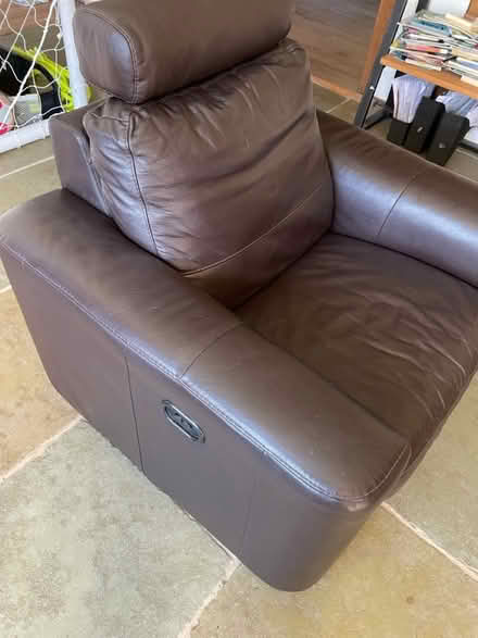 Photo of free Electric leather sofa and armchair (Great Bromley CO7) #3