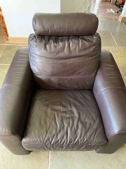 Photo of free Electric leather sofa and armchair (Great Bromley CO7) #2