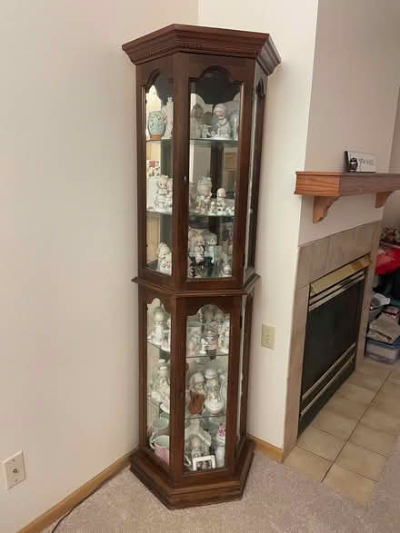Photo of free Wood and Glass curio cabinet (Oakdale) #1