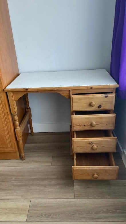 Photo of free Pine desk (Leominster) #1